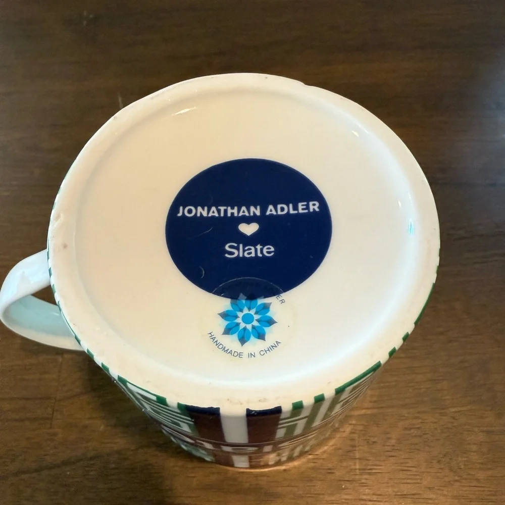 JONATHAN ADLER “Slate” Geometric Mug